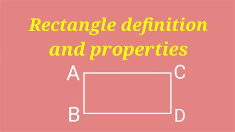 Rectangle Definition Rectangle Properties Define Rectangle