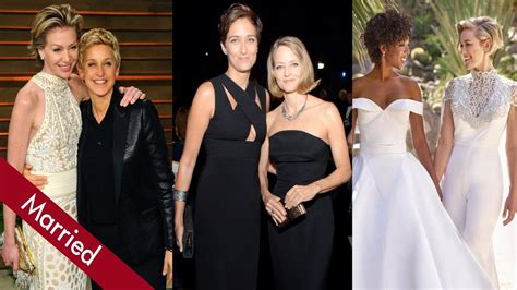 top 10 lesbian couples in hollywood who got married youtube celebrity couples lesbian