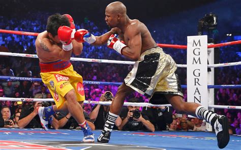 Defeating chris algieri in his last fight (=pacquiao vs algieri). Floyd Mayweather v Manny Pacquiao - fight stats