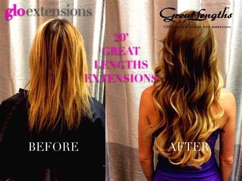 Great Lengths Before And After By Glo Extensions Denver Long Hair
