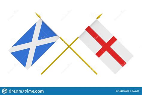 One of the several battles between england and scotland(i support scotland!!). Flags, England And Scotland Stock Illustration ...