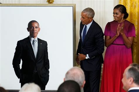 Barack Obama Und Michelle Obama Enthüllen Offizielle Porträts Im Weißen