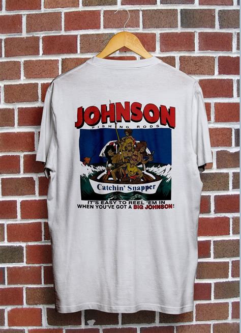 New Big Johnson T Shirt Fishing Rods Reprint Usa All Size In T Shirts