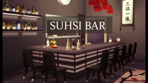 Sushi Bar Sims4 Speed Build Youtube