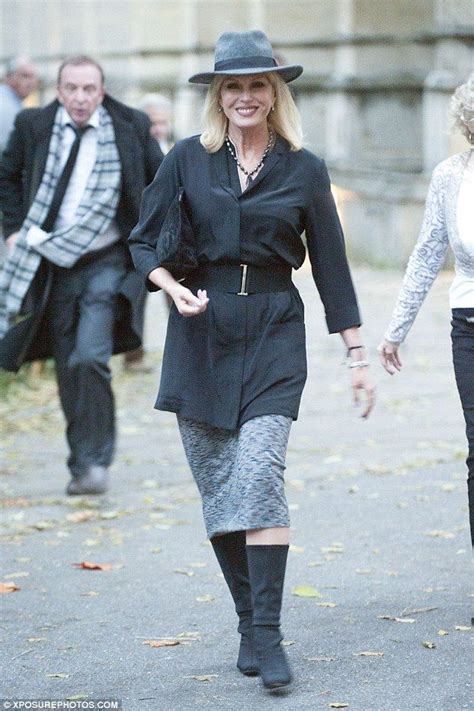 Joanna Lumley Attends Memorial Service For Friend Peter Osullevan