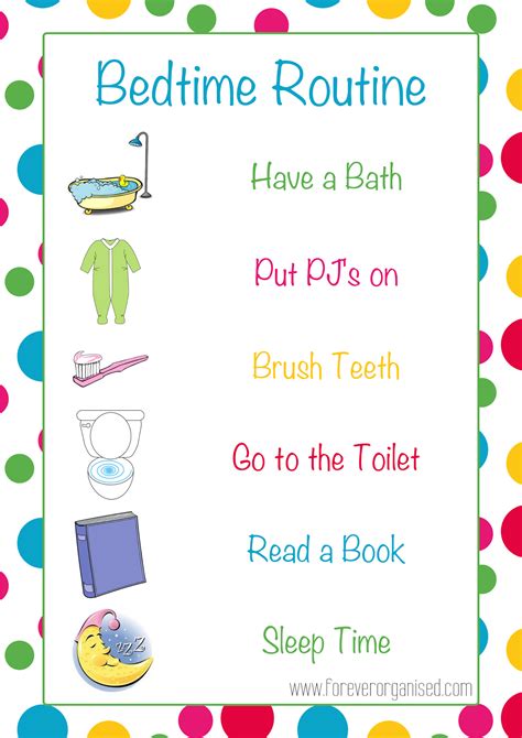 Forever Organised Morning And Bedtime Routines For Kids Morning
