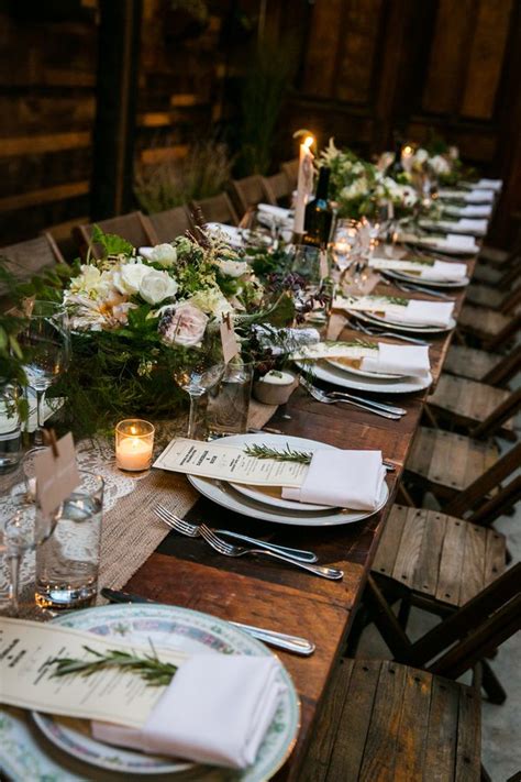 25 Chic Country Rustic Wedding Tablescapes Deer Pearl Flowers