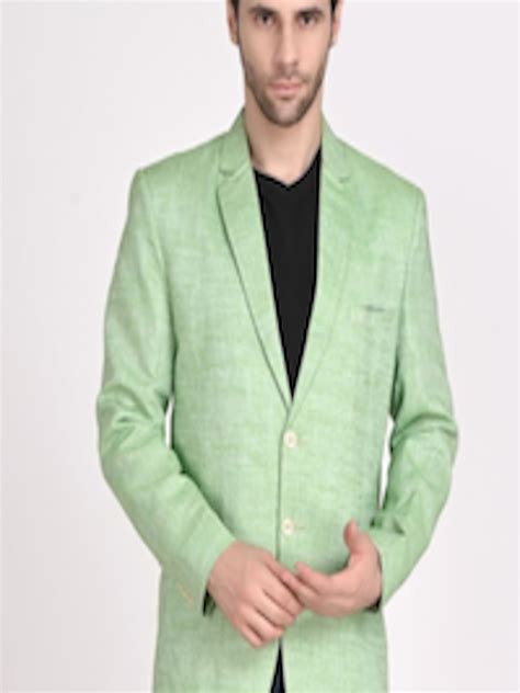 Buy Tahvo Men Green Solid Blazer Blazers For Men Myntra