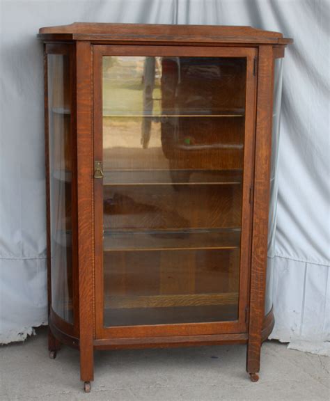 Bargain Johns Antiques Antique Mission Oak China Cabinet Original