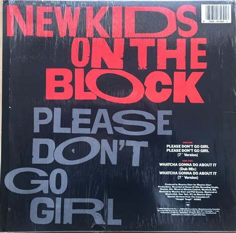 New Kids On The Block Please Dont Go Girl 1988 Usa Columbia Vinyl 12