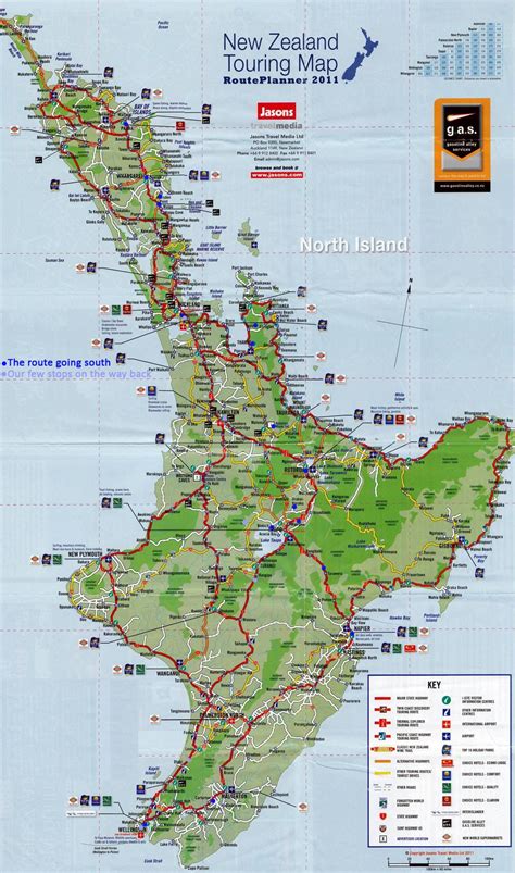 New Zealand Map North Island If You Want To Enlarge This Ive