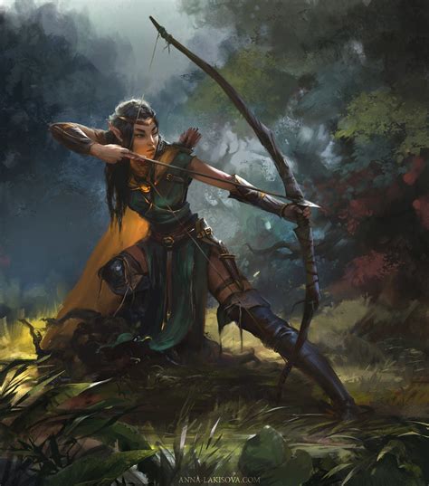 Archer Warrior Elves Fantasy Art Wallpaper In Elves Fantasy