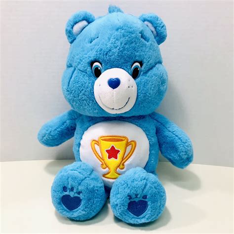 Care Bears Blue Champ Trophy 15 Plush Stuffed Bear Toy