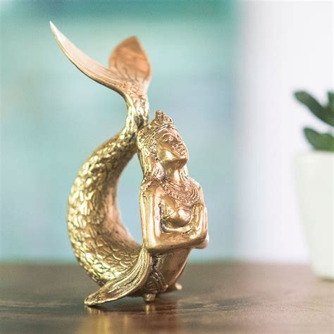 Golden Mermaid Statue • Bohemian Treasure