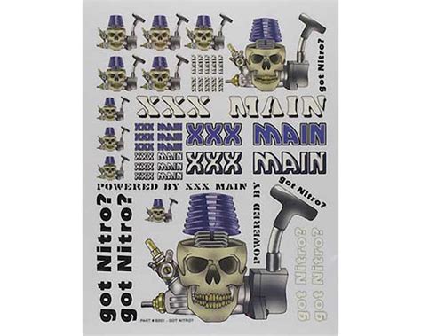 Xxx Main Sticker Sheet Got Nitro Xxxs001 Hobbytown
