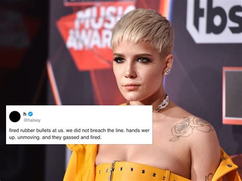 Halsey unveils album artwork at the metropolitan museum of art. Halsey 'shot and gassed' by police as she protests death ...