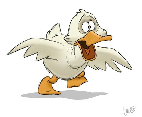 S T Lewsi Duck Running Duck Drawing Duck Cartoon Cartoon Running