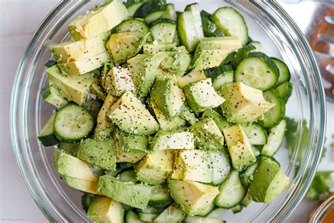 Cucumber Avocado Salad Recipe Avocado Cucumber Salad Recipe Eatwell