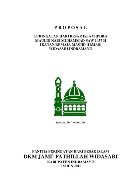 Contoh Proposal Kegiatan Hari Besar Islam – analisis