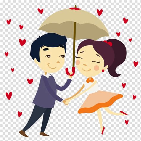 Couple Under Umbrella Romance Falling In Love Couple Couple Holding