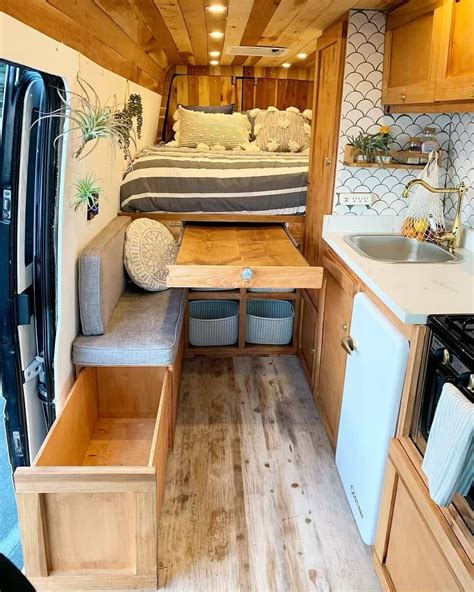 How Awesome Is All This Extra Storage In This Converted Van 😍 We Would