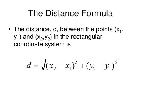 Ppt Distance And Midpoint Formulas Circles Powerpoint Presentation