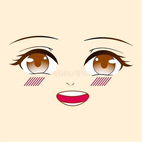 Premium Vector L Cute And Beautiful Anime Eyes Royalty Free Stock