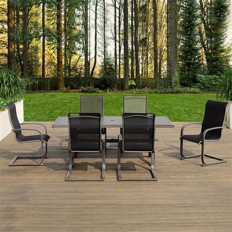 Shop our best selection of teak patio dining sets to reflect your style and inspire your outdoor space. OVE Mulholland 7-Piece Outdoor Dining Set | Outdoor dining ...