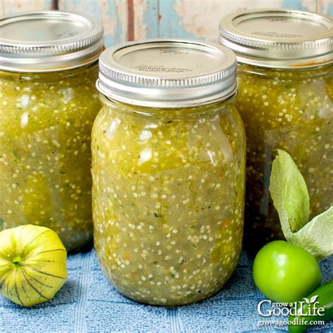 Roasted Tomatillo Salsa Verde Canning Recipe 2022