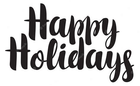 Premium Vector Happy Holidays Greeting Card