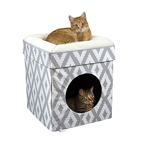 Kitty City Large Cat Bed Stackable Cat Cube Washable Bed Indoor Cat