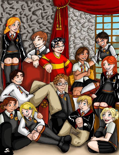 Gryffindor Group Colour By Superkit On Deviantart