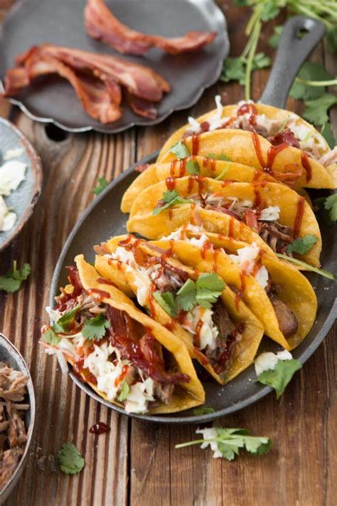 You end up with one of the loveliest mouthfuls you'll ever taste. BBQ Pulled Pork Tacos - Oh Sweet Basil