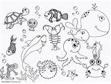 Sea Coloring Under Octopus Printable Adults sketch template