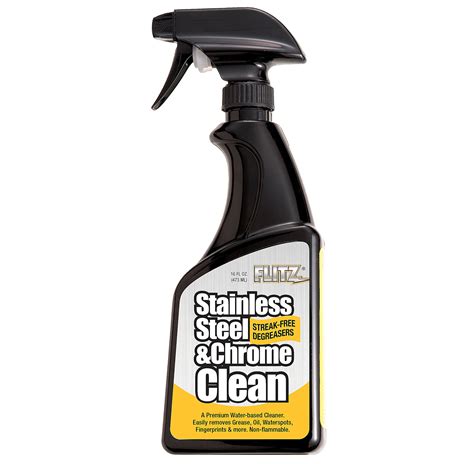 Flitz Sp01506 Stainless Steel And Chrome Cleaner With Degreaser 16oz