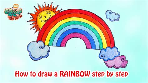 How To Draw A Rainbow Step By Step Easy For Kids Kopler Mambu