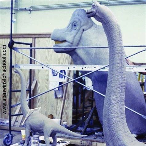 Three Versions Of The Brachiosaurus In The Stan Winston Studi