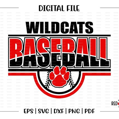 Wildcat Baseball Svg Etsy