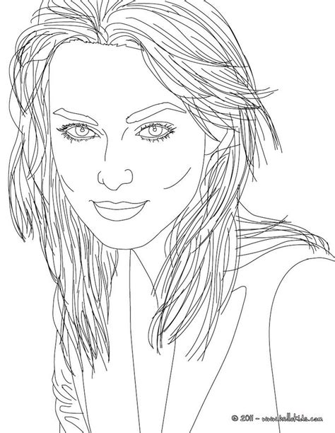 Miss Keira Knightley Coloring Page More Famous People Coloring Sheets