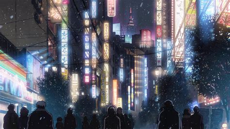 Аниме обои | anime wallpapers. Anime City Desktop Wallpapers - Wallpaper Cave