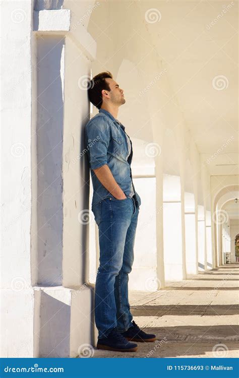 Handsome Brooding Guy Stock Image Image Of Attractive 115736693