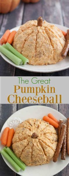 The Great Pumpkin Cheese Ball Has Real Pumpkin With Only A Few