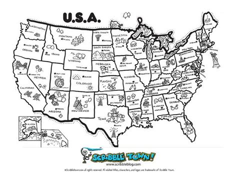 Midwest States Map Coloring Page Coloring Pages