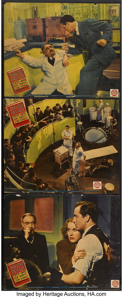 Disputed Passage Paramount 1939 Jumbo Lobby Cards 3 14 X Lot 25074 Heritage Auctions