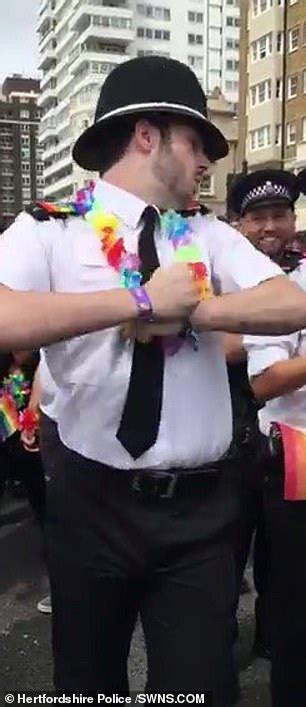 Dancing Policeman Delights The Crowd At Brighton Pride As Performs
