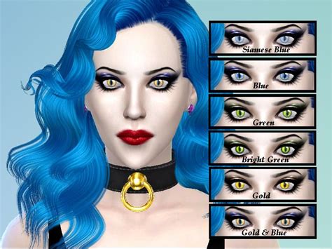 A Large Set Of Cat Eyes Just Perfect For Letting Your Sims Inner