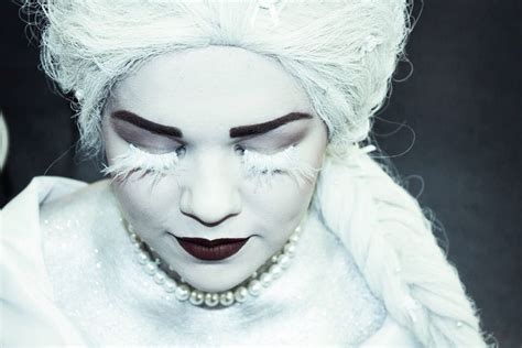 Alice In Wonderland White Queen Make Up Costume Fairy Book White