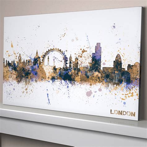 London City Skyline Cityscape By Artpause