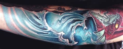 Towards the end of the video i add a little shading to the celtic weave like pat. 60 Wave Tattoo Designs For Men - An Ocean Of Manly Ideas