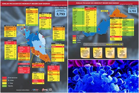 15 zon merah (bahaya) 1. Putrajaya, Rembau & Jasin Lokasi Baru Zon Merah COVID-19 ...